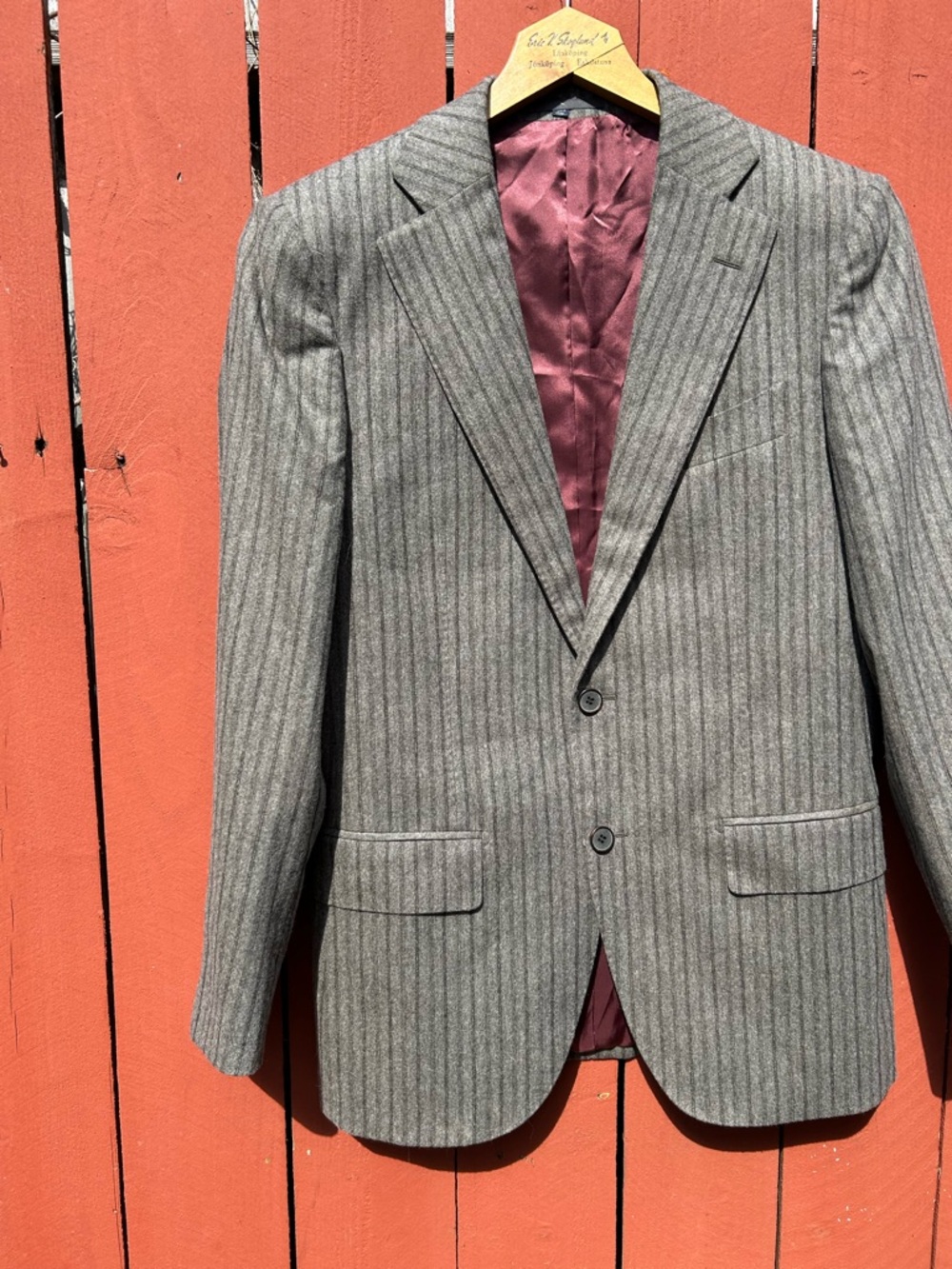 Suit Supply Striped Wool / Cashmere Guabello Suit Blazer Men’s 38 R  1H53A0